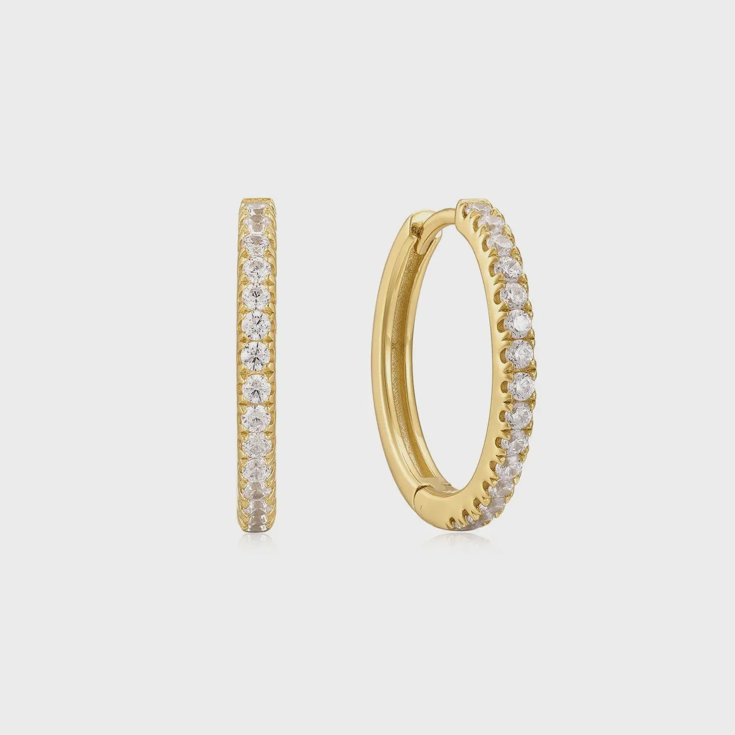 Eklexic |  Mini CZ Huggie Hoop Earrings | Vagabond | Apparel | Boutique