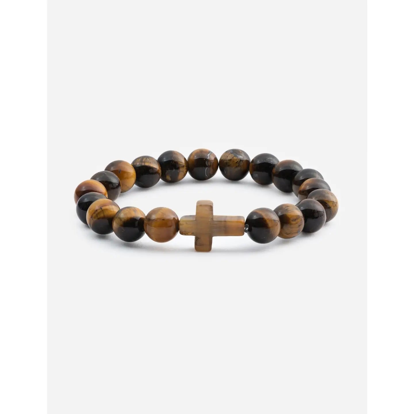 Elevated Faith | Cross Bracelet | Tiger Eye | Vagabond | Apparel | Boutique