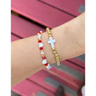 Elevated Faith | Gold Cross Bracelet | Vagabond | Apparel | Boutique
