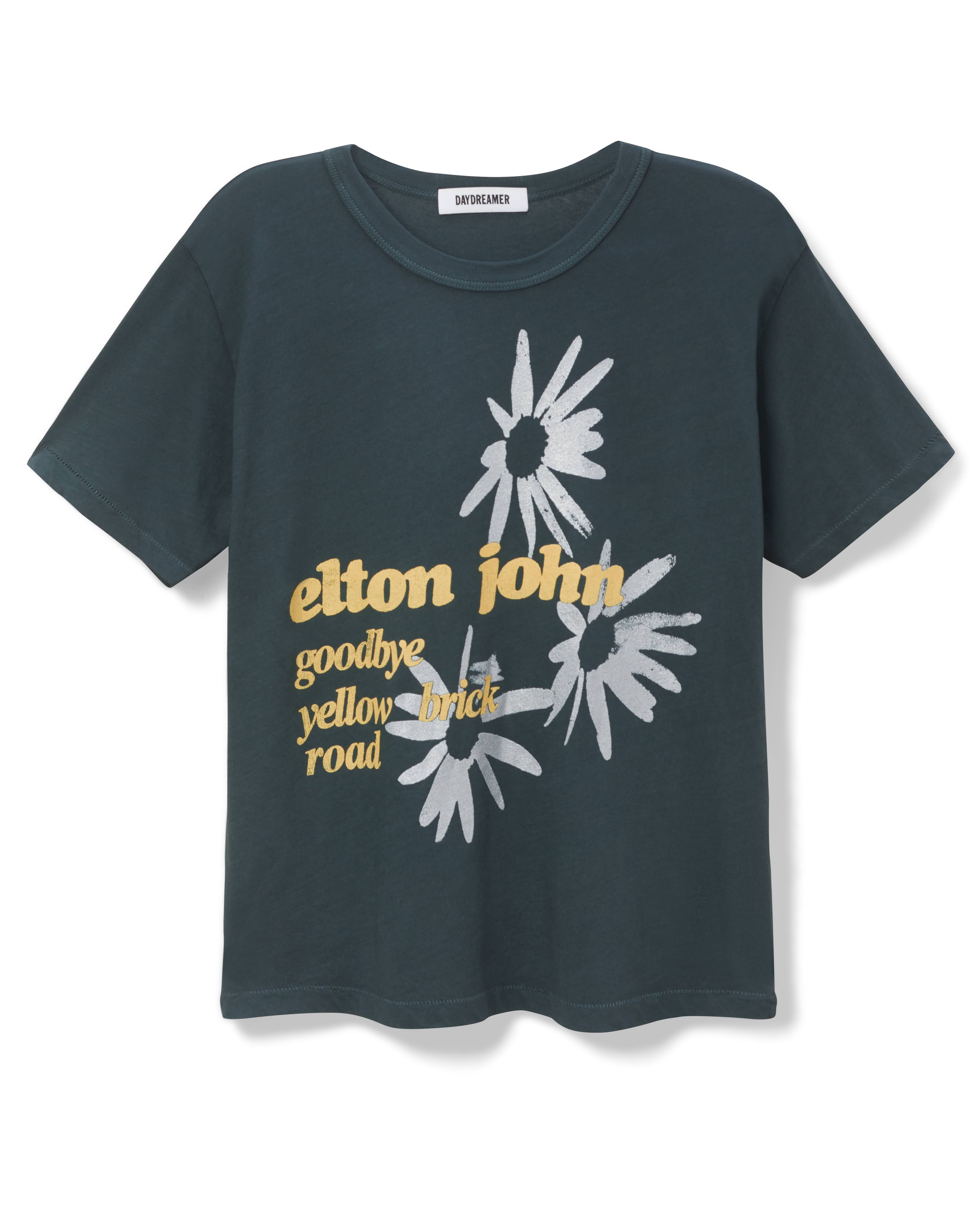 Daydreamer Elton John Ringer Tee Black | Vagabond Apparel Boutique