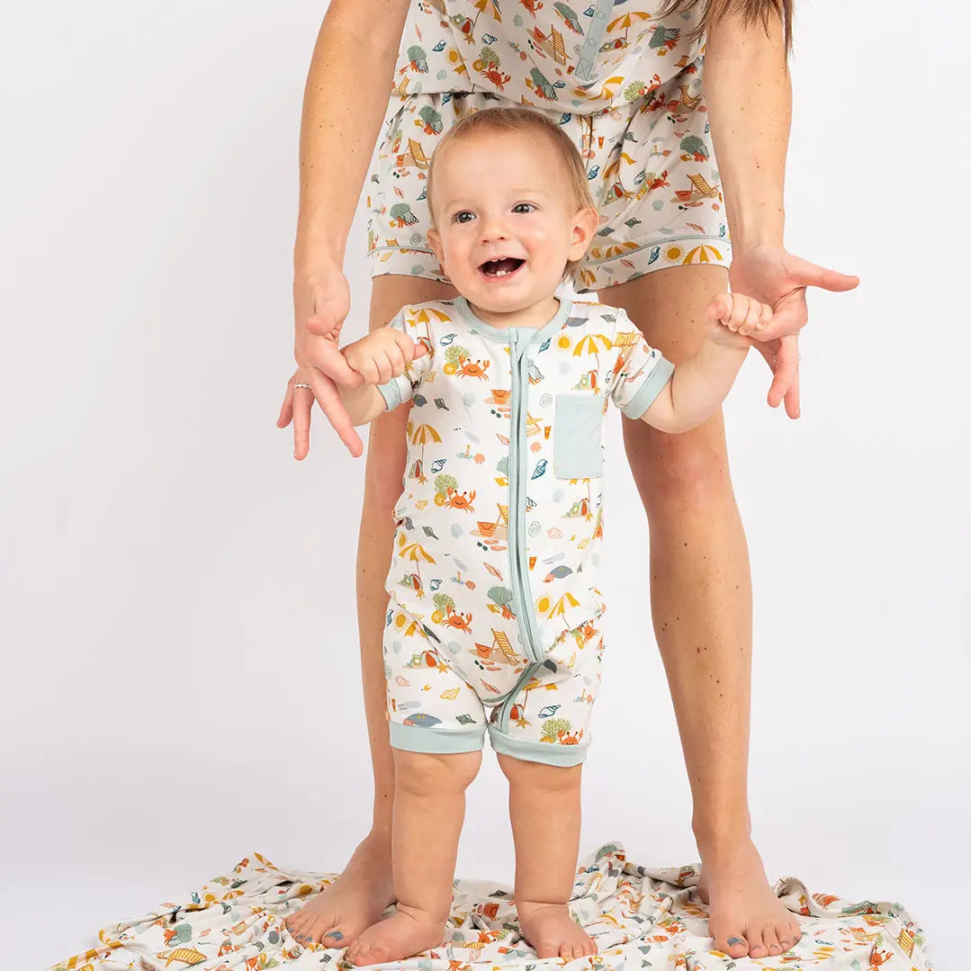 Emerson Friends | Beach Day Shortie Romper | Model | Vagabond | Apparel | Boutique