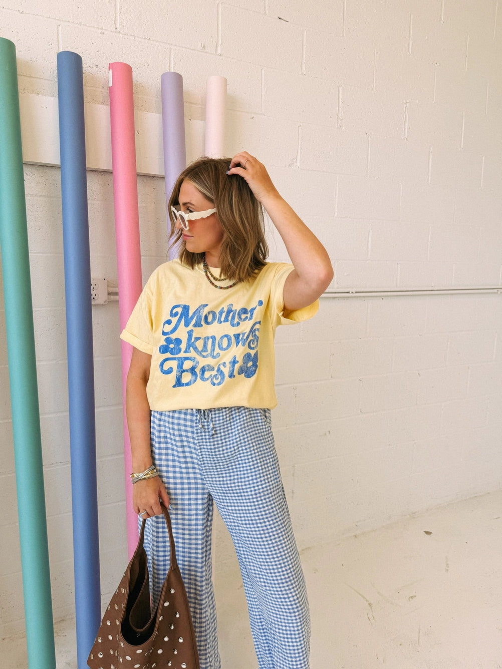 Etta & East | Mother Knows Best Tee | Model | Vagabond | Apparel | Boutique