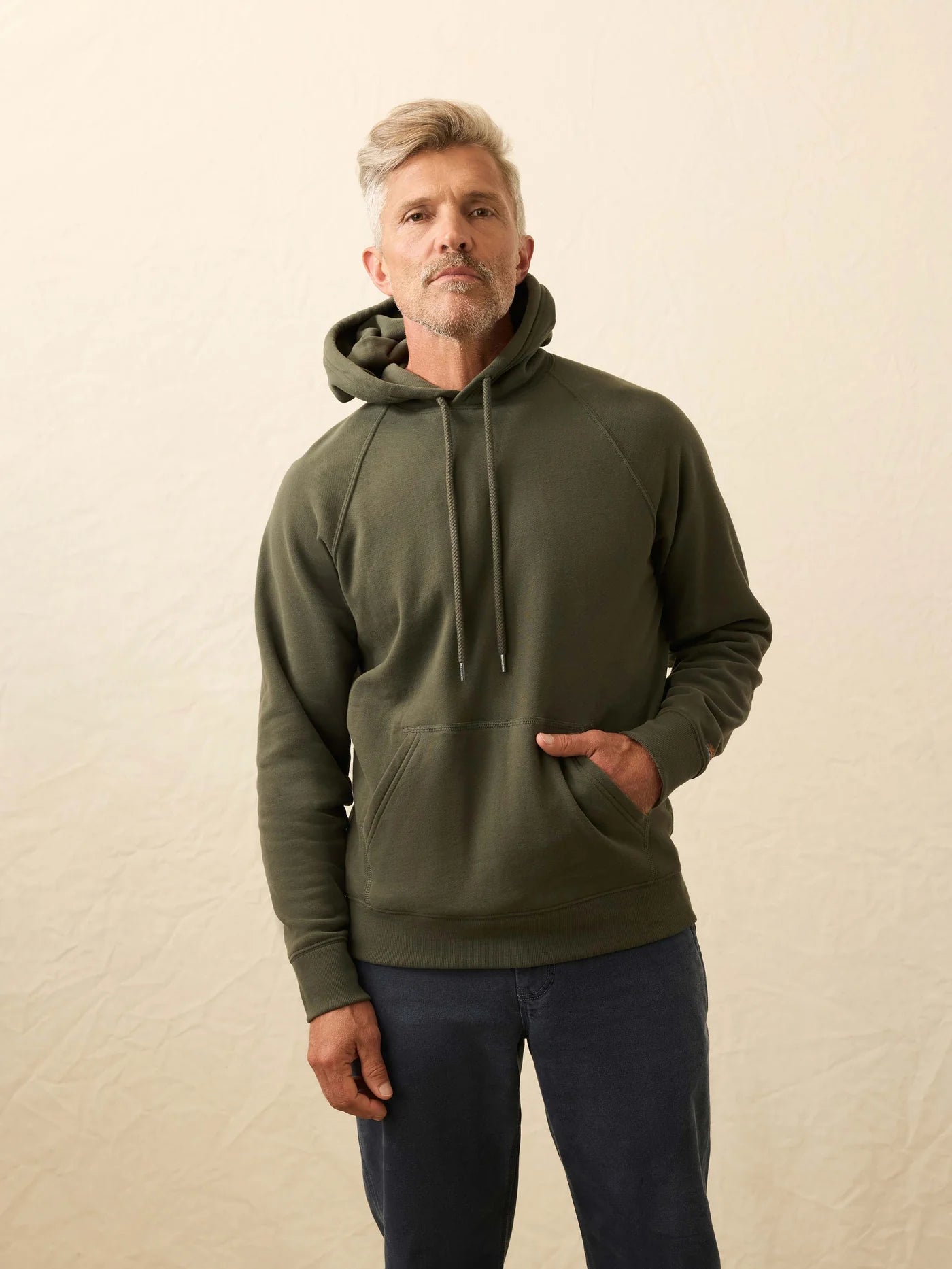 Faherty |  Men High Standard Fleece Hoodie | Vagabond | Apparel | Boutique