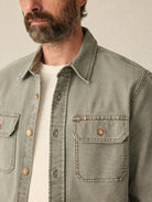 Faherty Men | Sunwashed Canvas CPO | Close | Vagabond | Apparel | Boutique