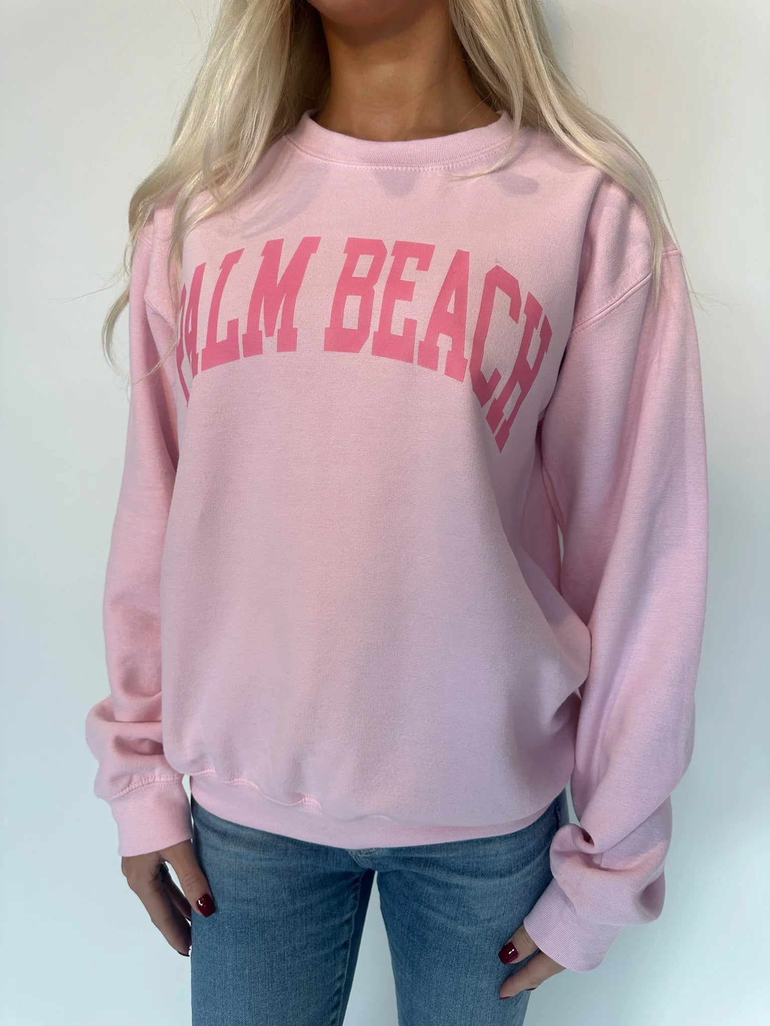 Faith & Life Christian Brands | Crew Neck Sweatshirt Palm Beach | Close | Vagabond | Apparel | Boutique