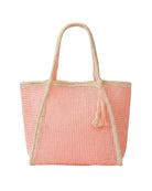 Fame | Two Tone Woven Straw Tote Bag | Vagabond | Apparel | Boutique