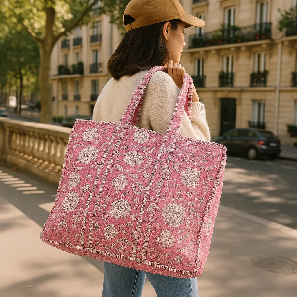 Farylina | Jane Tote | Pink Floral | Vagabond | Apparel | Boutique