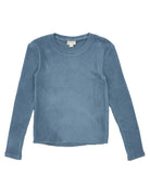 Feather 4 Arrow |  Blake LS Rib | Dusty Blue | Vagabond | Apparel | Boutique