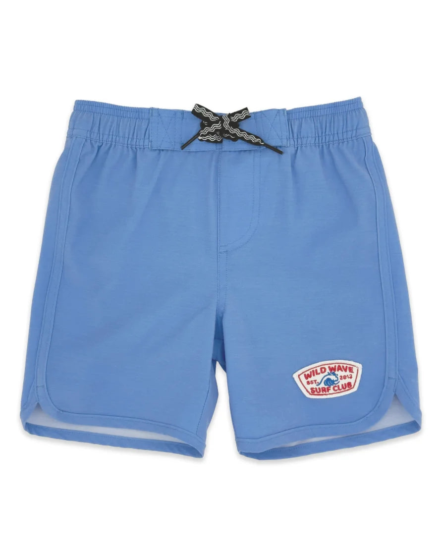 Feather 4 Arrow | Scallop Boardshort | Blue | Jay | Stock | Vagabond | Apparel | Boutique