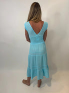 Felicite | Smocked Maxi Dress | Seaglass | Vagabond | Apparel | Boutique