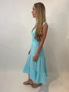 Felicite | Smocked Maxi Dress | Seaglass | Vagabond | Apparel | Boutique