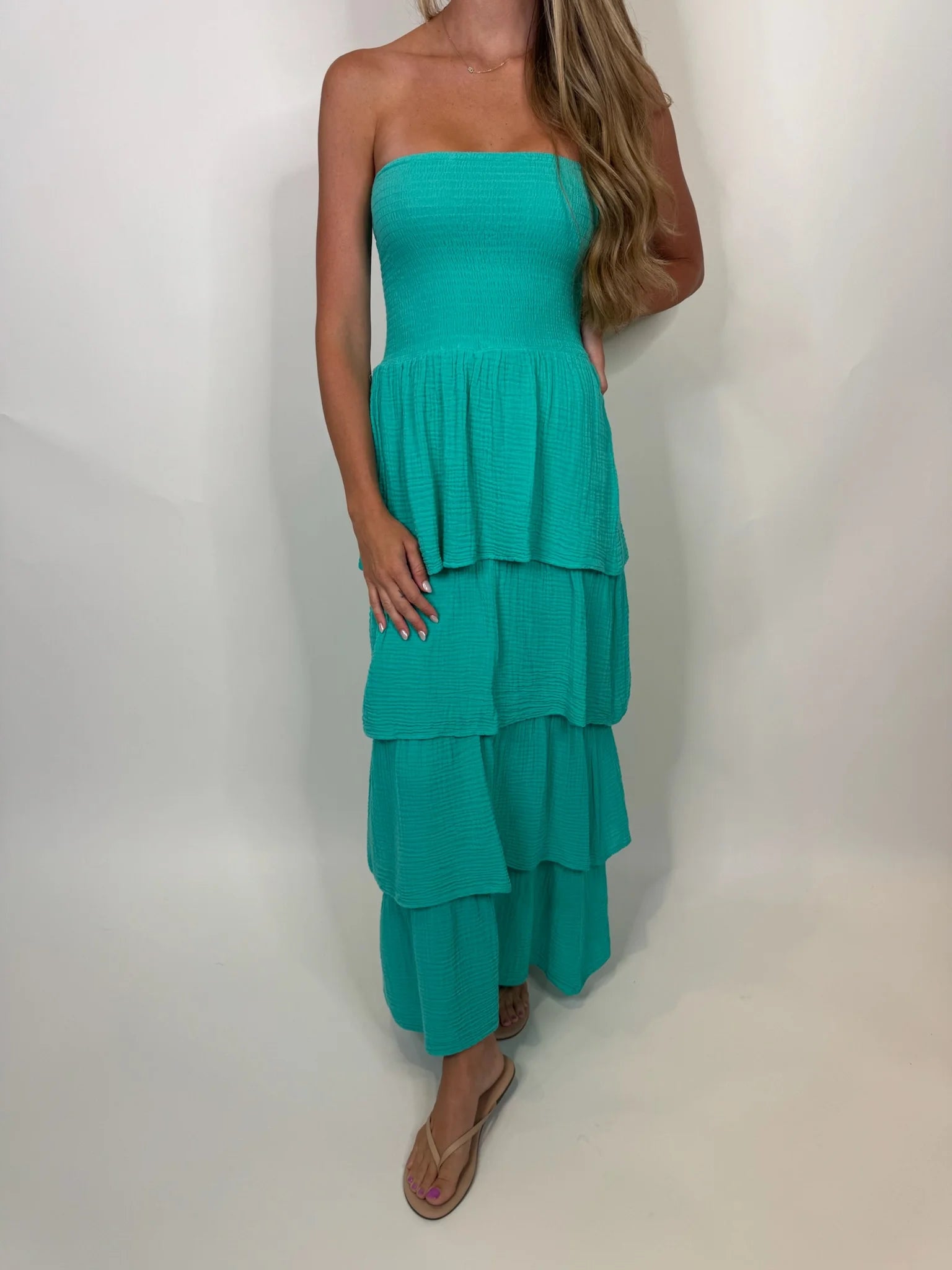 Felicite | Strapless Tiered Maxi | Bermuda | Vagabond | Apparel | Boutique