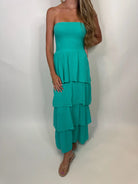 Felicite | Strapless Tiered Maxi | Bermuda | Vagabond | Apparel | Boutique