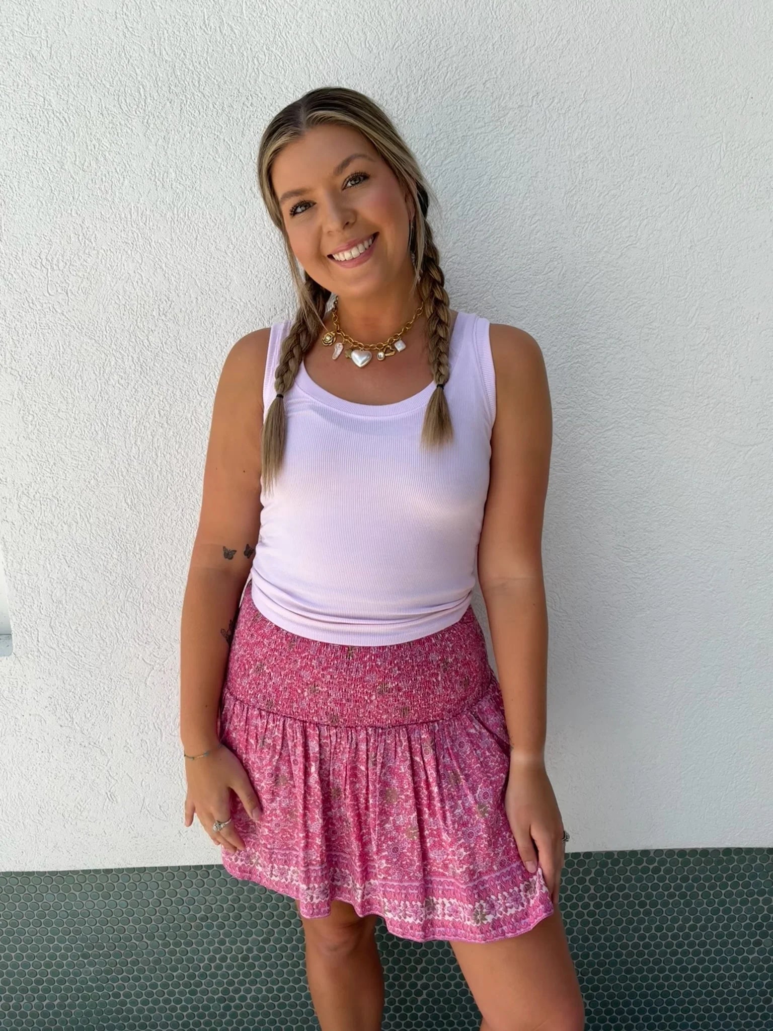 Fox In Gown | Gelsey Skirt | Pink Lilac Shimmer | Vagabond | Apparel | Boutique