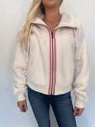 Free People | Alpine Sherpa Cardi | White | Close | Vagabond | Apparel | Boutique