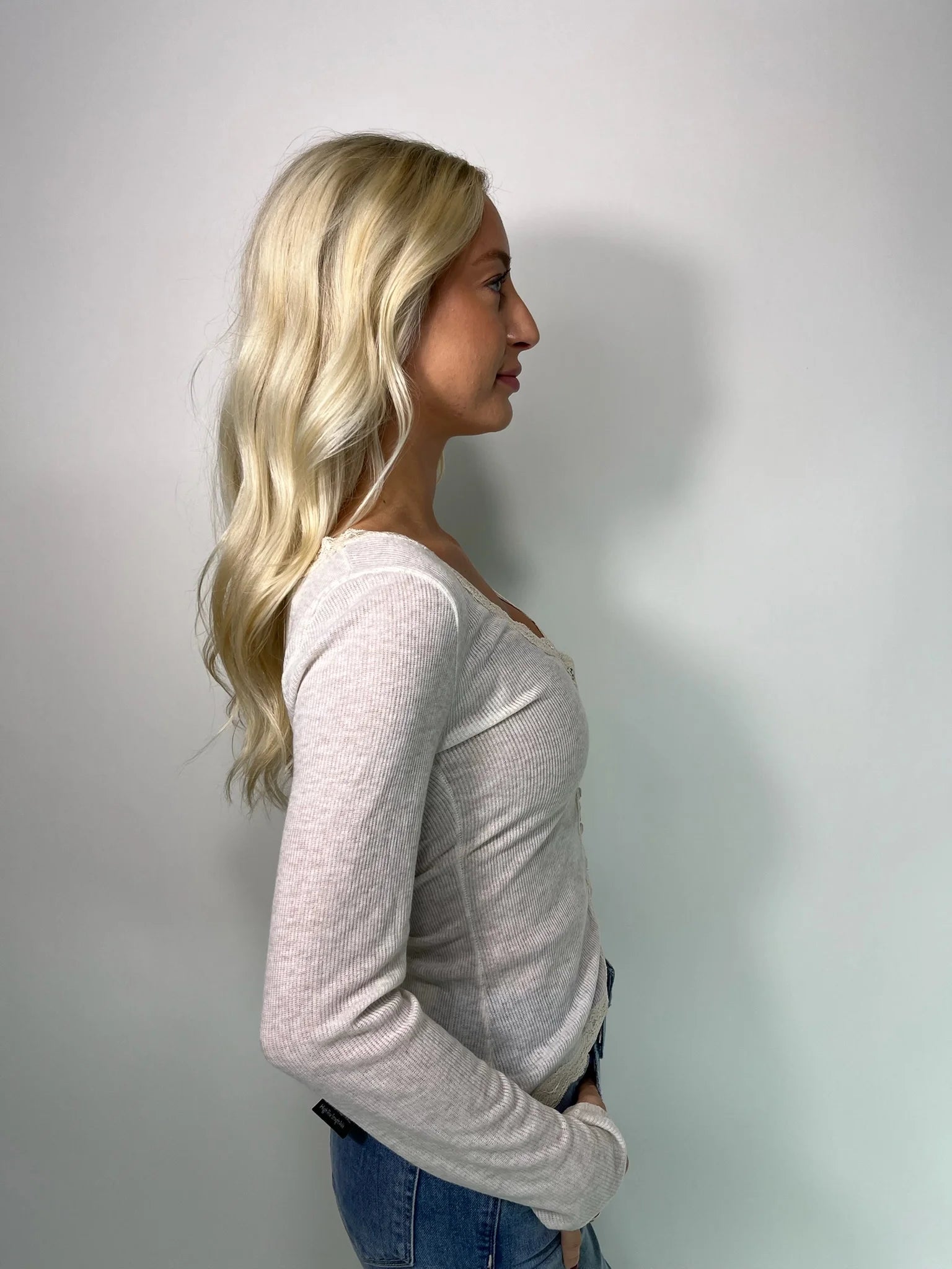 Free People | Big Love Cardi | Oatmeal Heather | Side | Vagabond | Apparel | Boutique