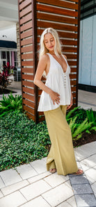 Free People | Breezy Denim Pull On Pant | Antelope | Vagabond | Apparel | Boutique