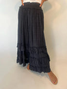 Free People | Brynn Maxi Skirt | Black | Vagabond | Apparel | Boutique