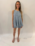 Free People | Cassius Denim Set | Model | Back | Vagabond | Apparel | Boutique