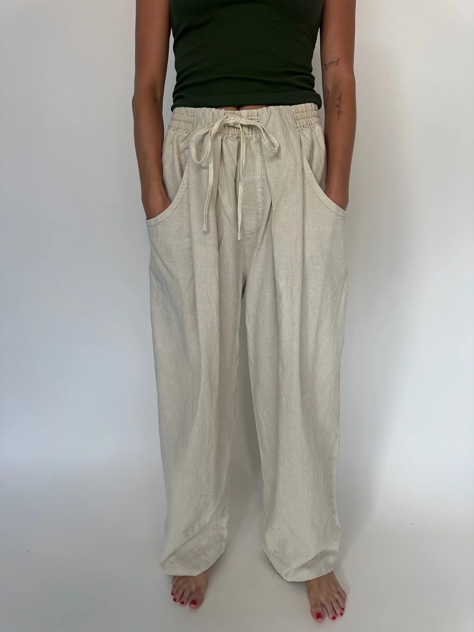Free People | Chambers Laid Back Pull On Pant | Sand | Vagabond | Apparel | Boutique