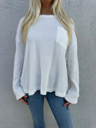 Free People | Dawson Pocket Thermal | Clean Ivory | Close | Vagabond | Apparel | Boutique