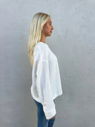 Free People | Dawson Pocket Thermal | Clean Ivory | Side | Vagabond | Apparel | Boutique