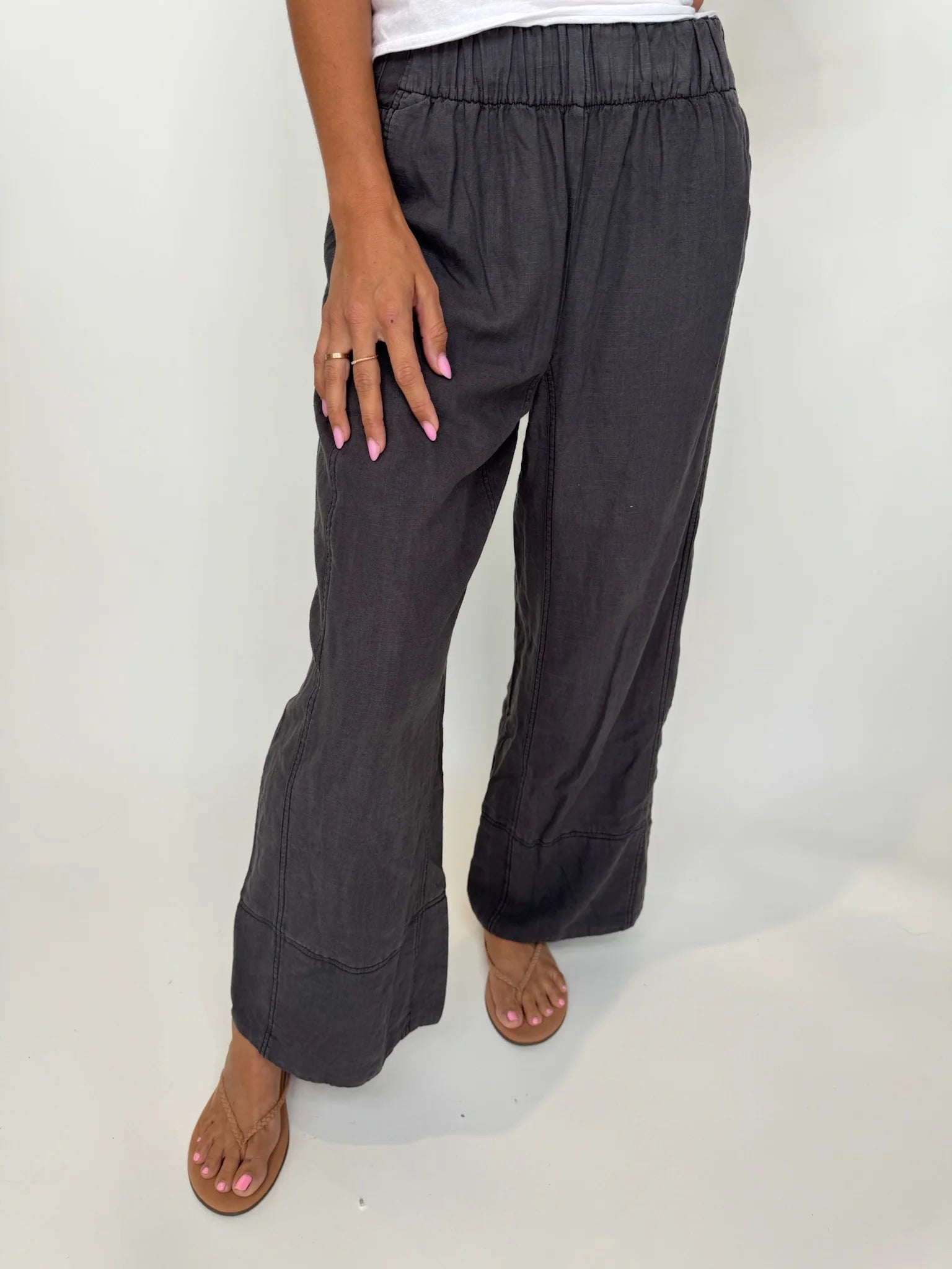 Free | People  | Days |  End | Linen | Pull On | Pant | Vagabond | Apparel | Boutique