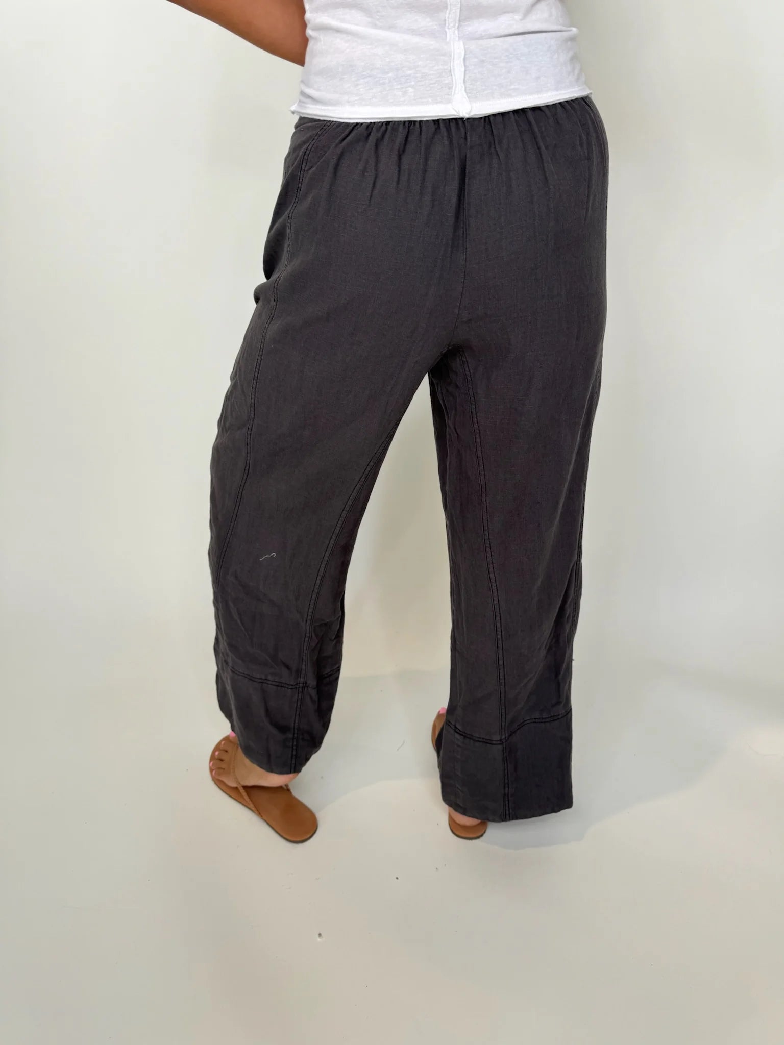 Free | People | Days | End | Linen | Pull | On |  Pant | Vagabond | Apparel | Boutique