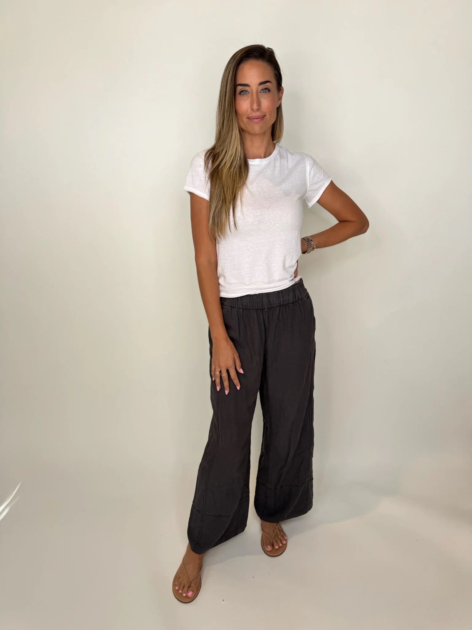 Free |  People | Days | End | Linen | Pull On  
| Pant | Front | Vagabond | Apparel | Boutique