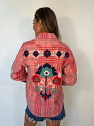 Free People |  Embroidered Sashiko Top | Vagabond | Apparel | Boutique