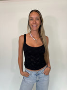 Free People | Full Bloom Eyelet Cami | Model | Vagabond | Apparel | Boutique