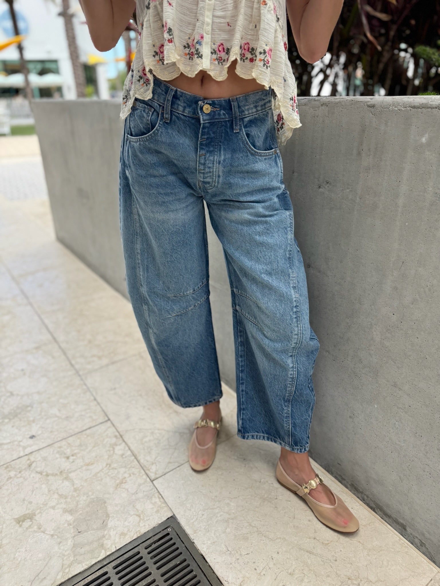 Free People | Good Luck Mid Rise Barrel Jean | Vagabond | Apparel | Boutique