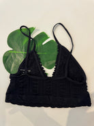 Free People | Heirloom Seamless Bralette | Black | Back | Vagabond | Apparel | Boutique