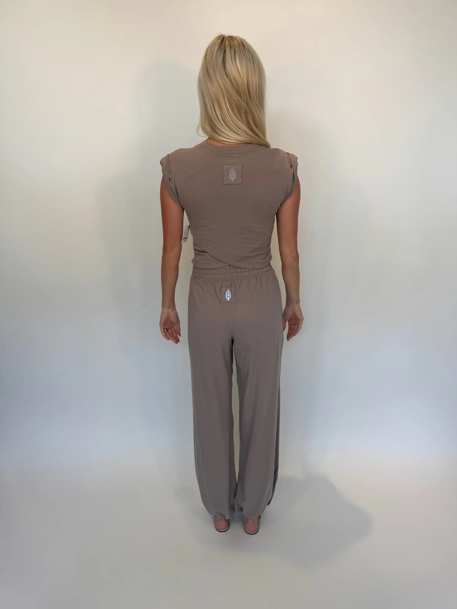 Free People Hot Shot Crossover Set | Pumice | Back | Vagabond | Apparel | Boutique