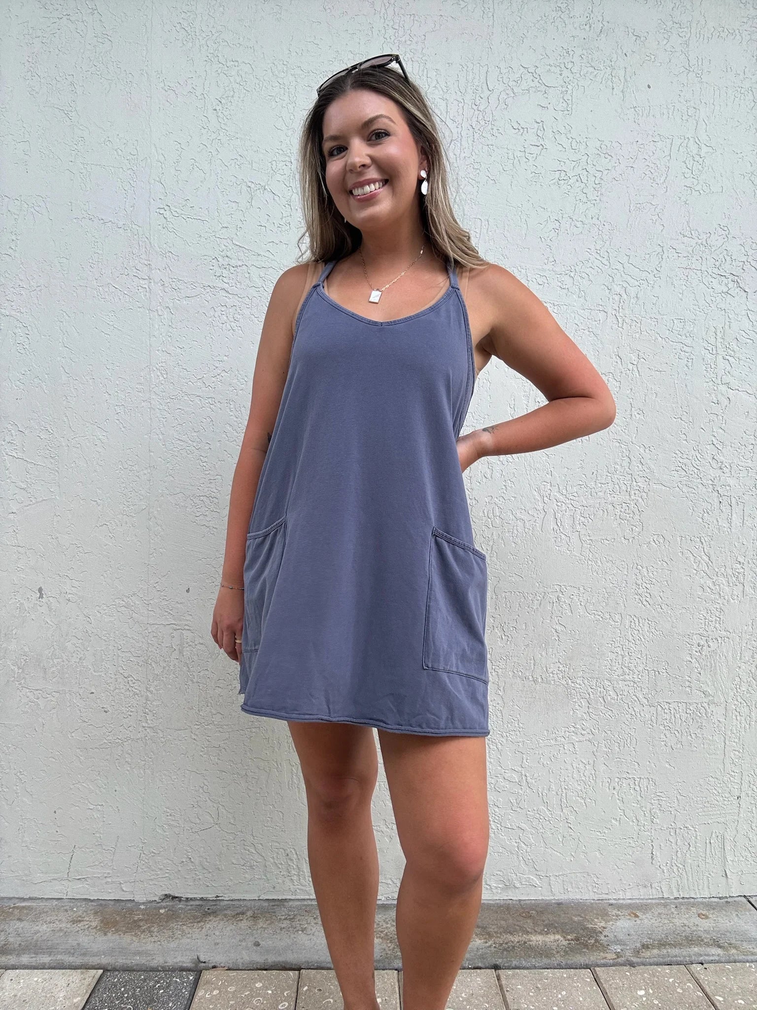 Free People | Hot Shot Mini Dress | Blue Indigo | Vagabond Apparel 