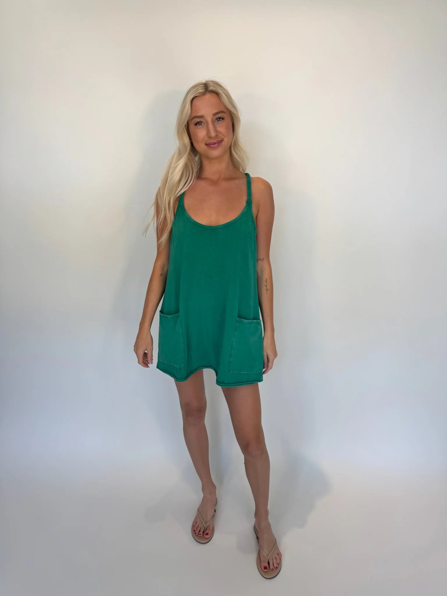Free People | Hot Shot Mini Dress | Green | Model | Vagabond | Apparel | Boutique