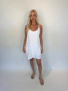 Free People | Hot Shot Mini Dress | White | Front | Vagabond | Apparel | Boutique