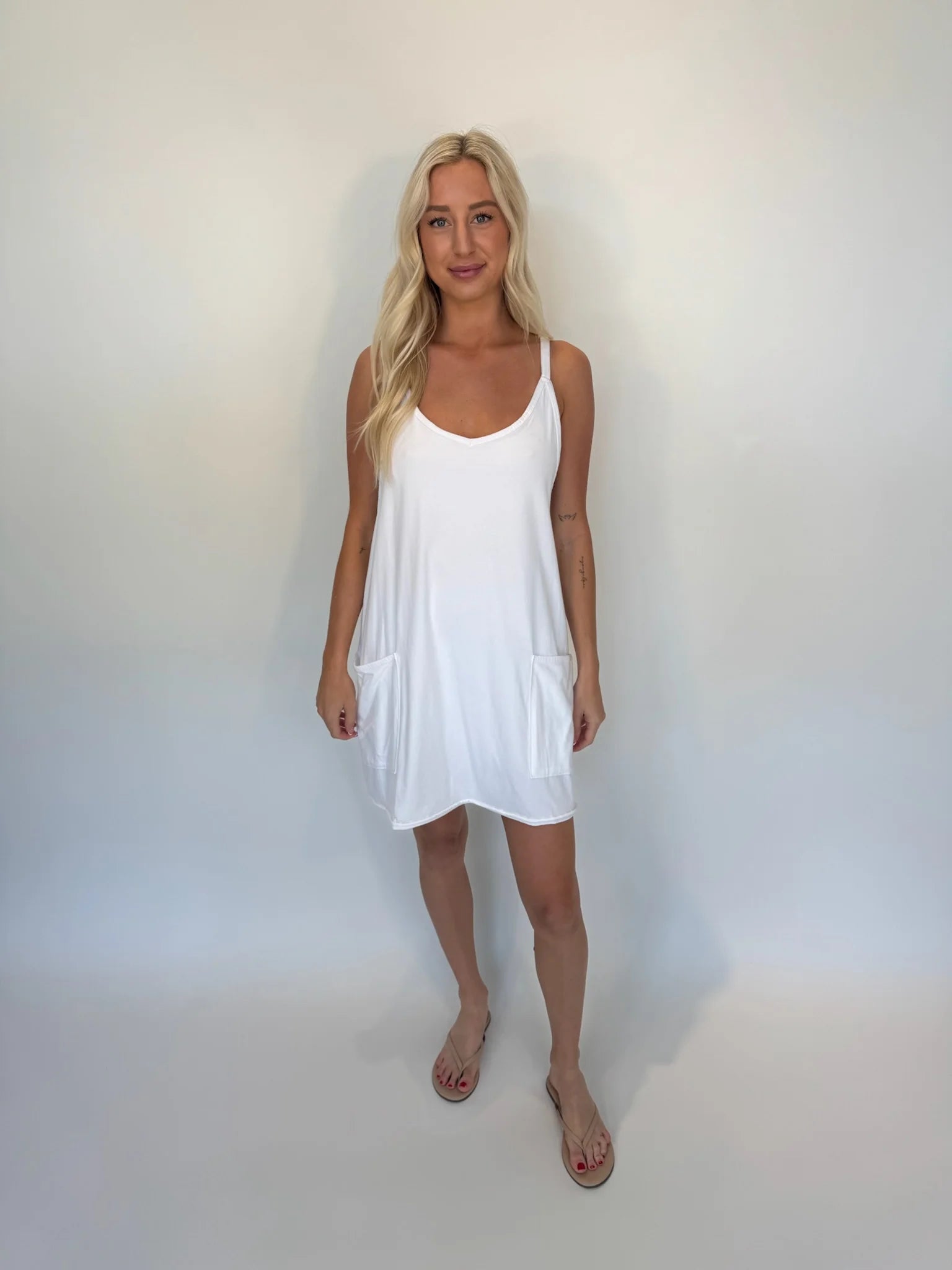 Free People | Hot Shot Mini Dress | White | Front | Vagabond | Apparel | Boutique