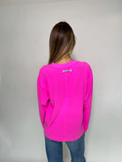Free People | Hustle Layer | Fuchsia | Back | Vagabond | Apparel | Boutique