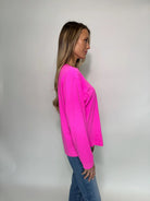 Free People | Hustle Layer | Fuchsia | Side | Vagabond | Apparel | Boutique