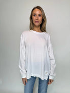 Free People | Hustle Layer | White | Front | Vagabond | Apparel | Boutique