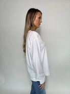 Free People | Hustle Layer | White | Side| Vagabond | Apparel | Boutique