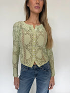 Free People | Jae Knit Long Sleeve Top | Front | Fresh Green | Vagabond | Apparel | Boutique
