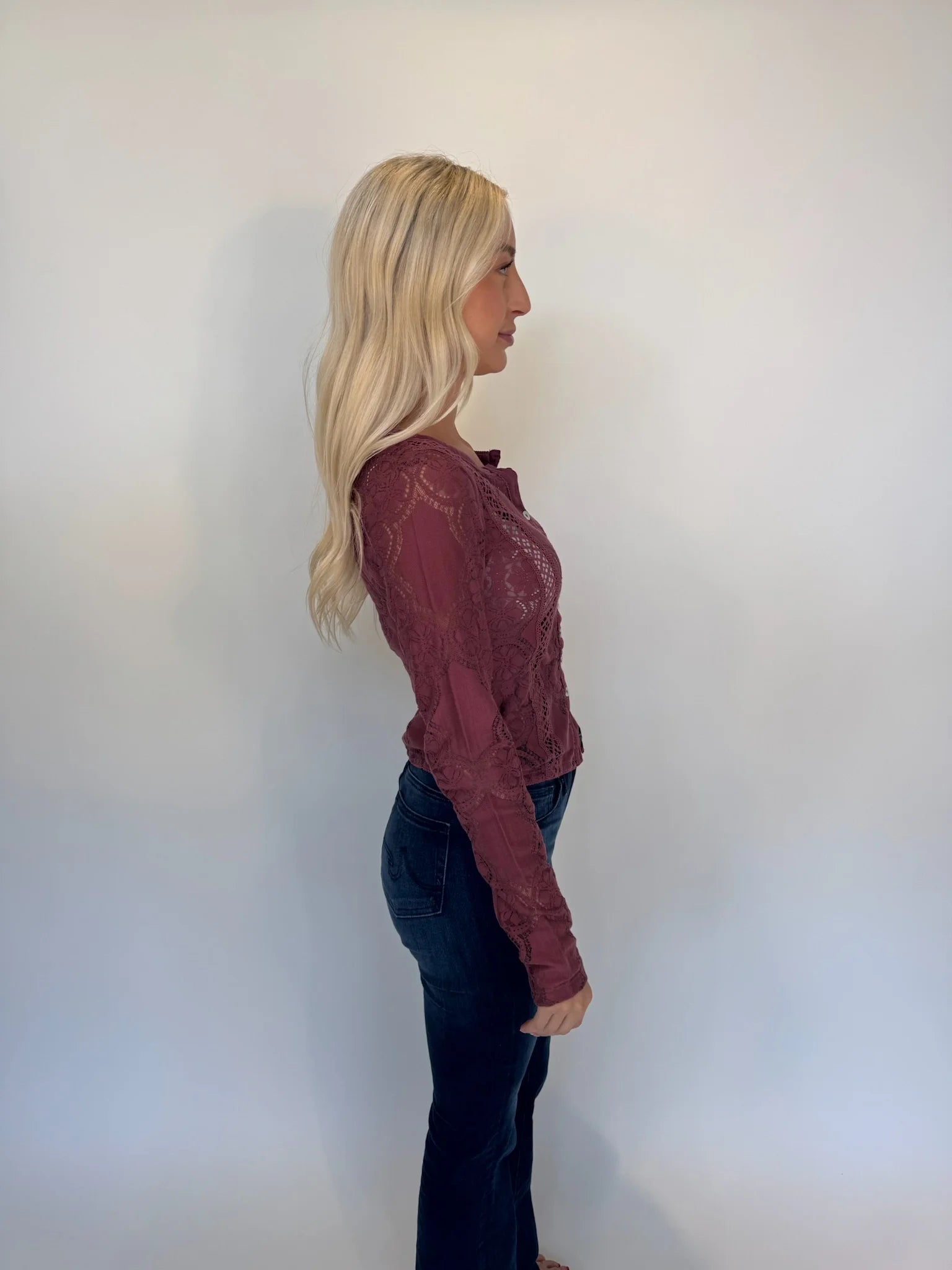 Free People | Jae Knit Long Sleeve Top | Side | Vagabond | Apparel | Boutique