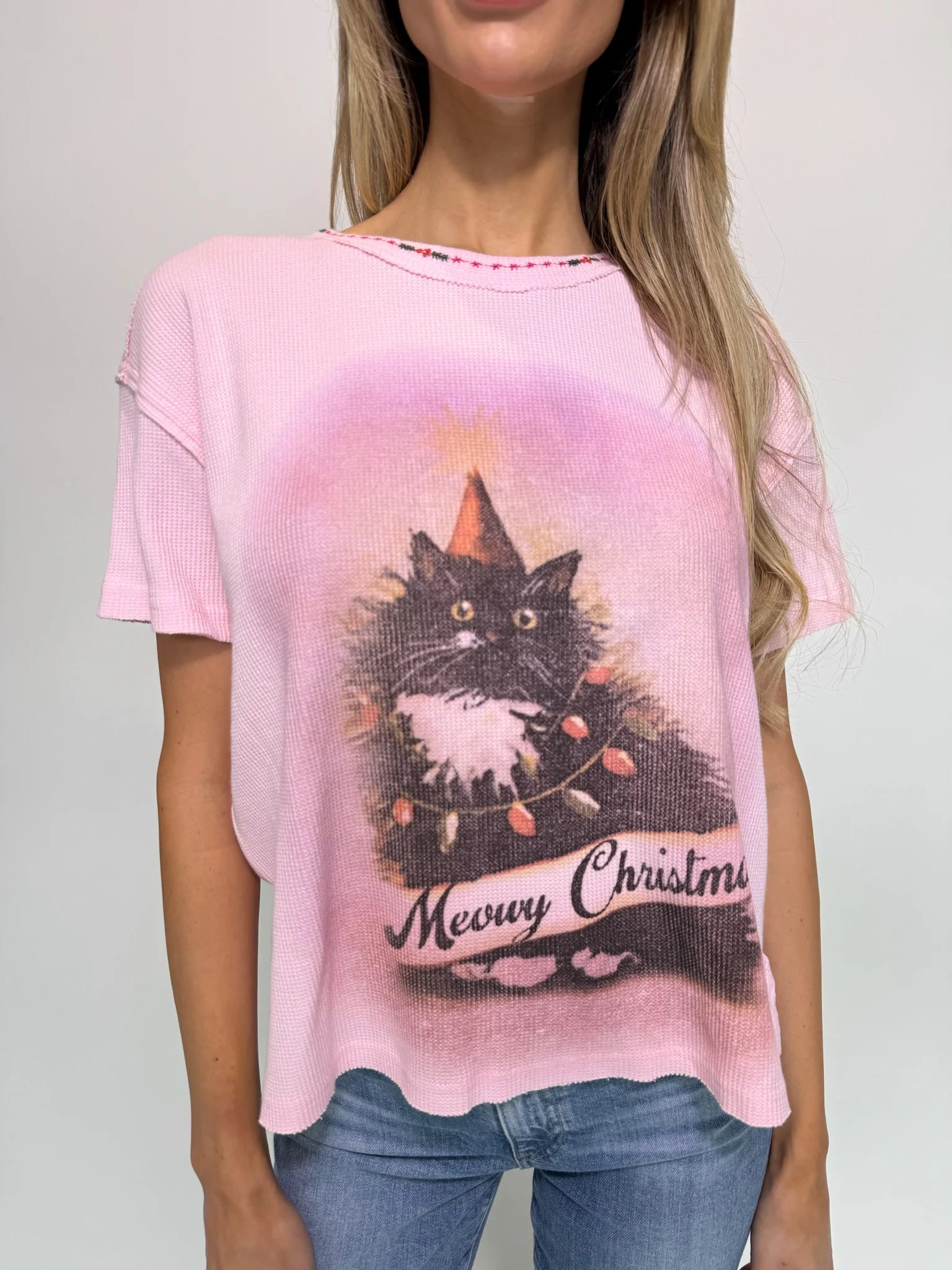 Free People | Merry Meowy Tee | Pink | Vagabond | Apparel | Boutique