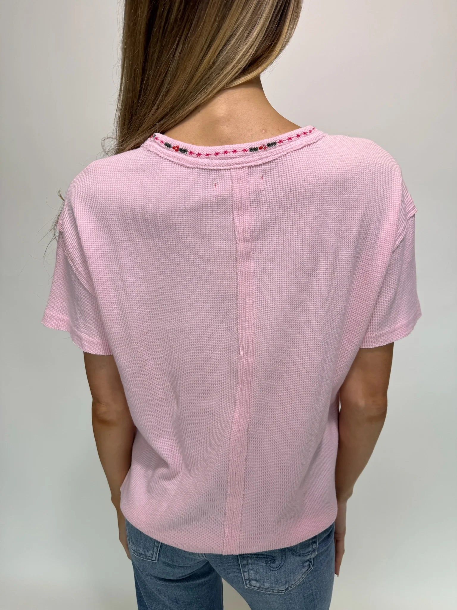 Free People | Merry Meowy Tee | Pink Back | Vagabond | Apparel | Boutique