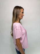 Free People | Merry Meowy Tee | Pink | Side | Vagabond | Apparel | Boutique