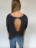 Free People | My Time Tee | Black | Back | Vagabond | Apparel | Boutique