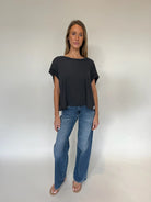 Free People | My Time Tee | Black | Model | Vagabond | Apparel | Boutique