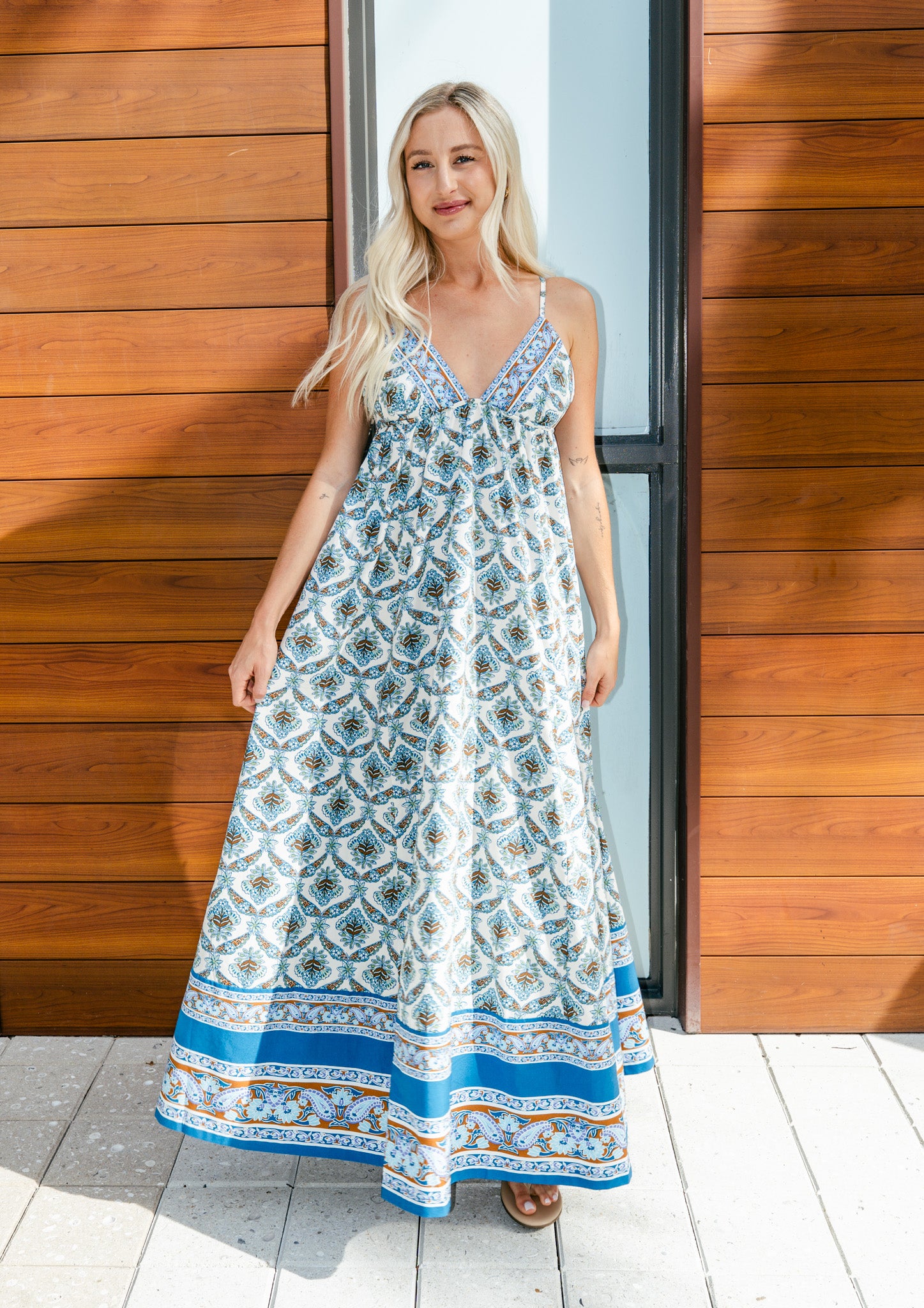 Free People | Sorrento Stroll Printed Maxi | Vagabond | Apparel | Boutique